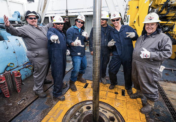 Cyclone Drilling team on the drilling floor